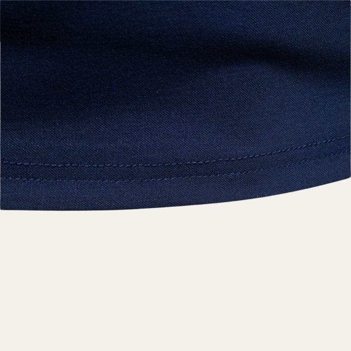 Men's Contrast Collar Polo Shirt with Cuff Trim