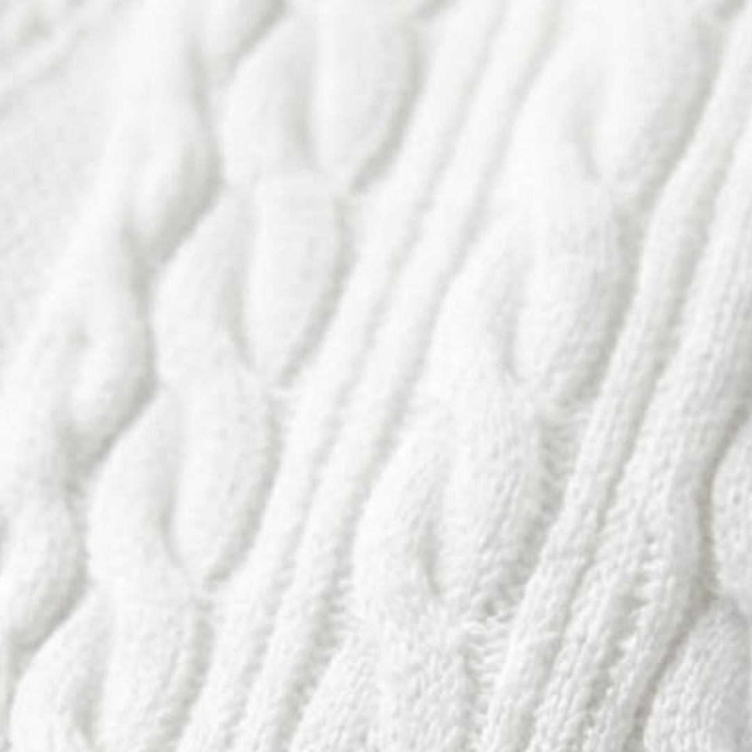 Men's Cable Knit Panel Polo Shirt