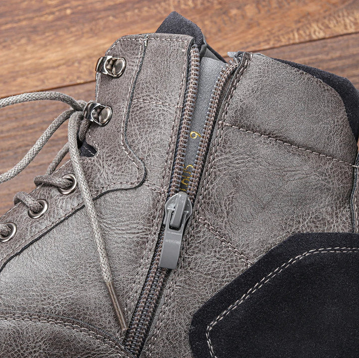 Men's Cap-Toe Lace-Up Ankle Boots