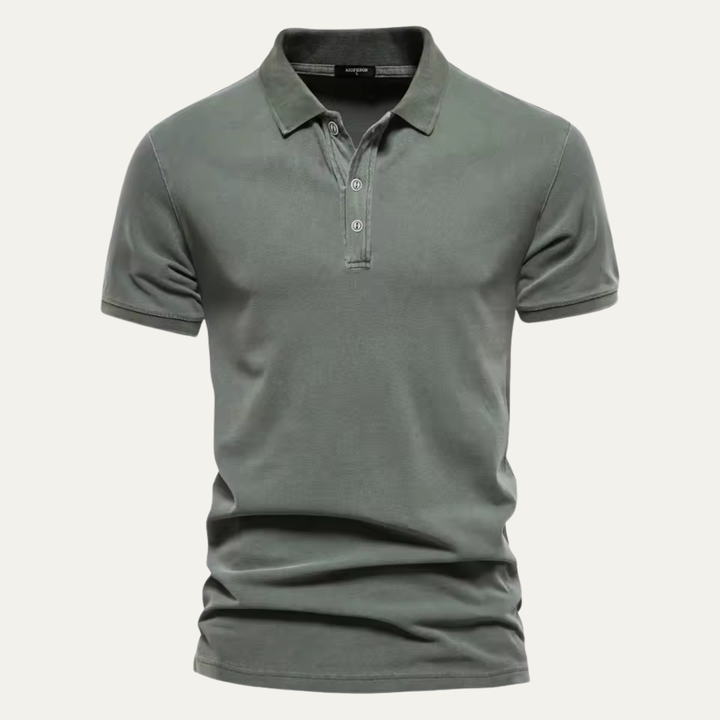 Men's Classic Collar Short-Sleeve Polo Shirt