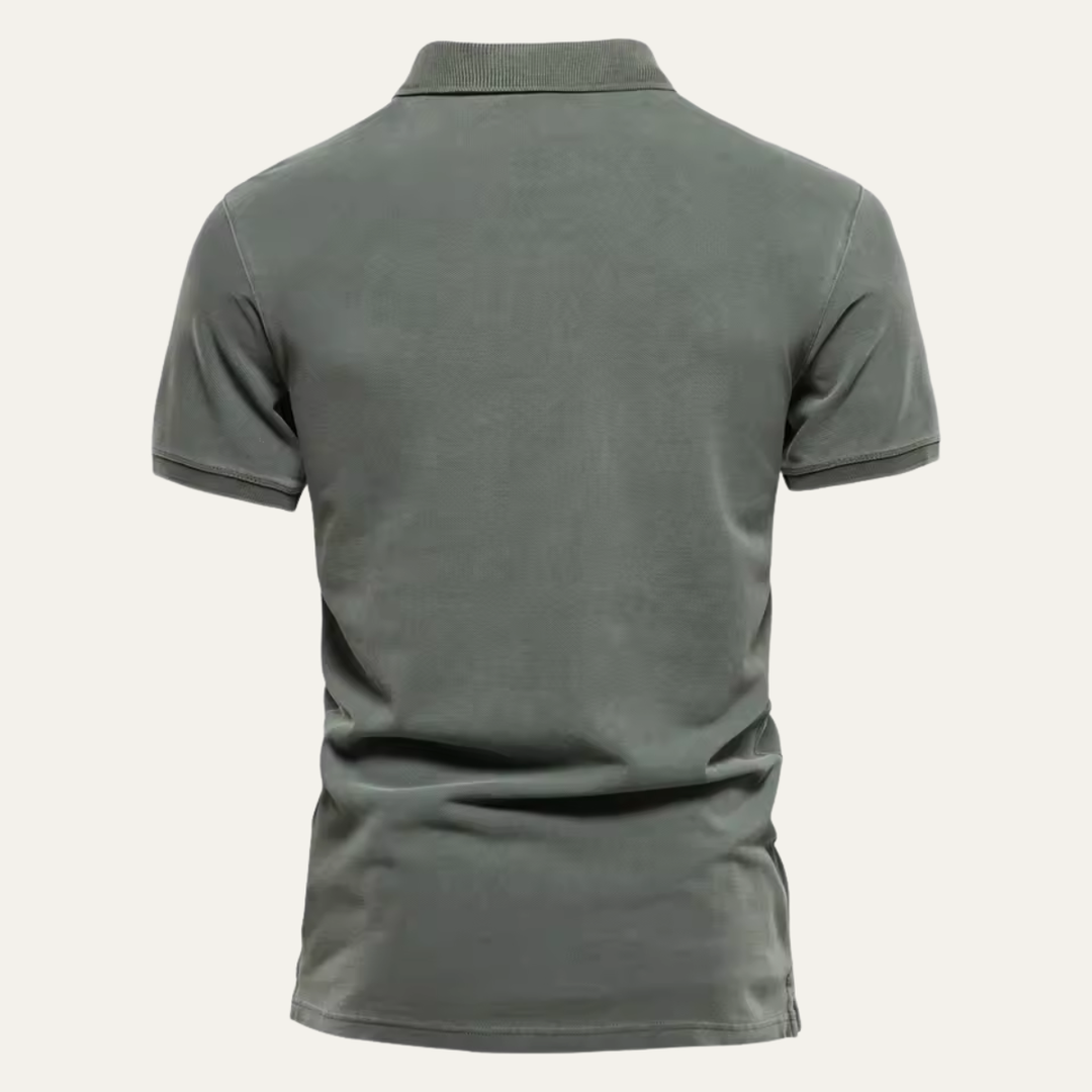 Men's Classic Collar Short-Sleeve Polo Shirt