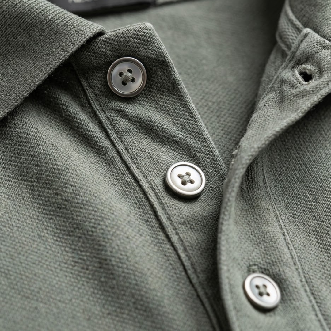 Men's Classic Collar Short-Sleeve Polo Shirt