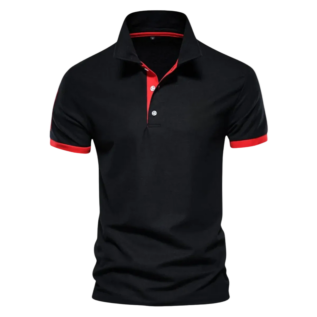 Men's Contrast Lined Polo Shirt