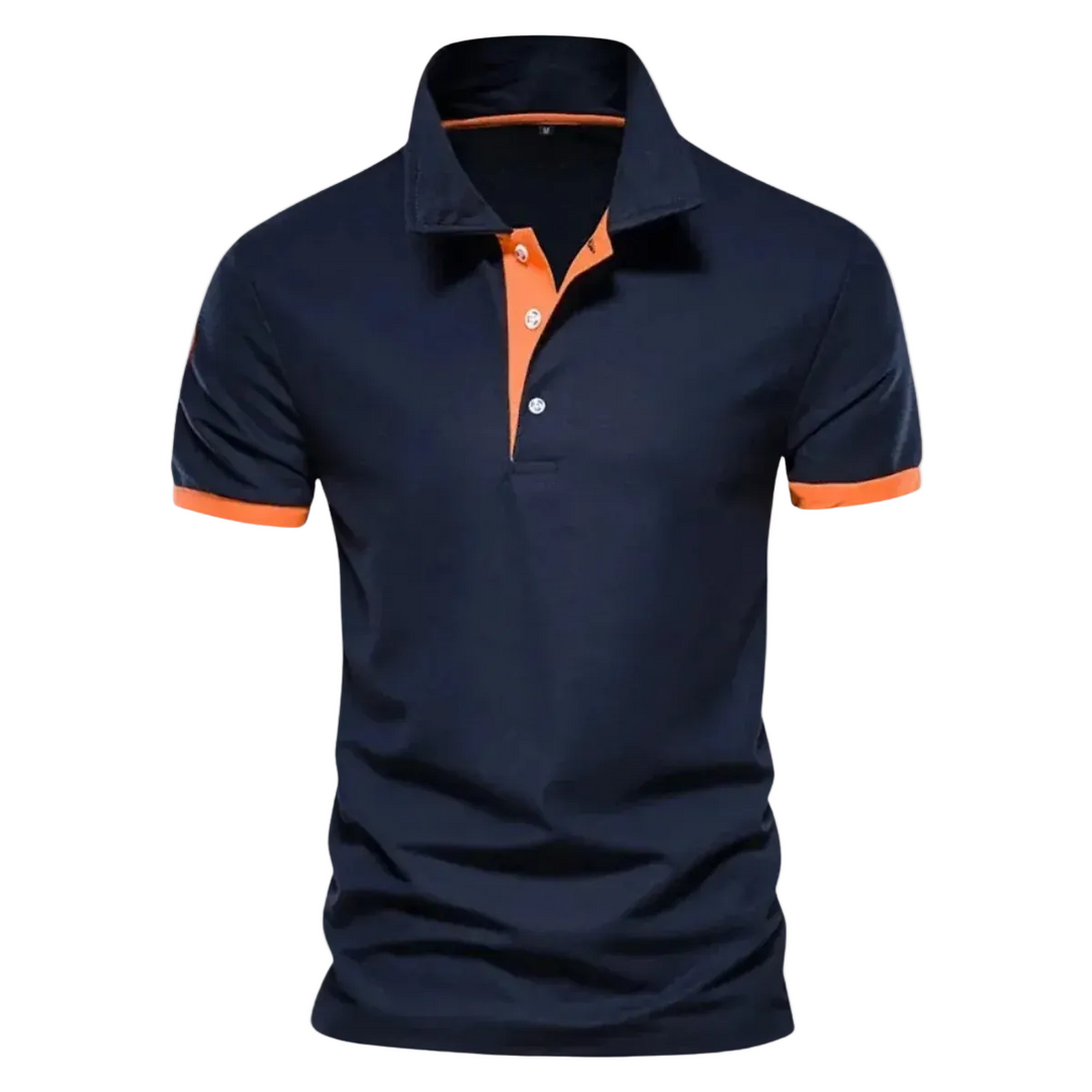 Men's Contrast Lined Polo Shirt