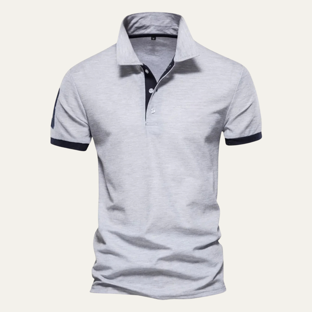 Men's Contrast Lined Polo Shirt