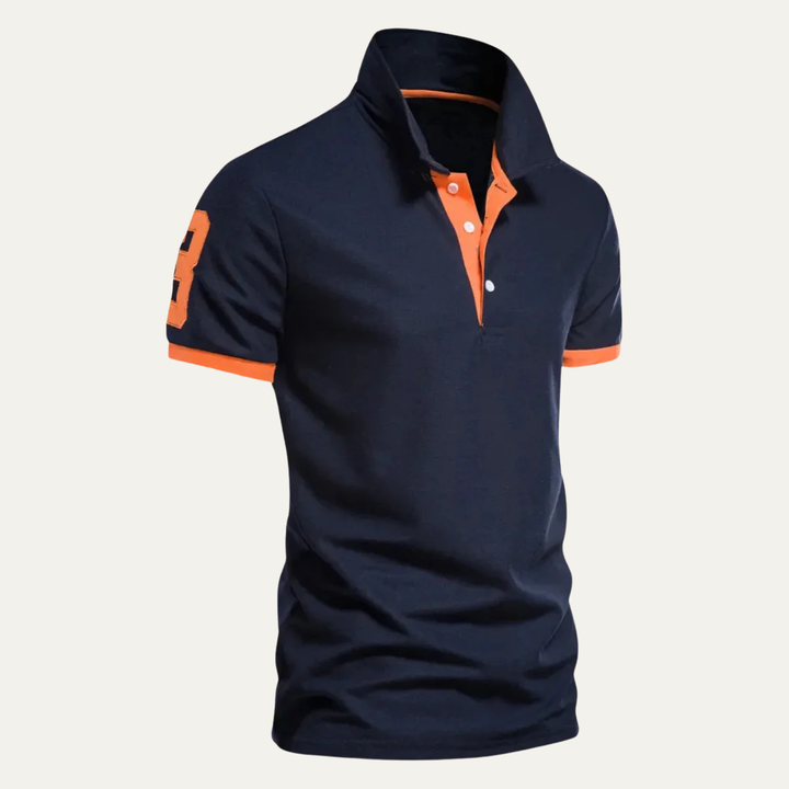 Men's Contrast Lined Polo Shirt