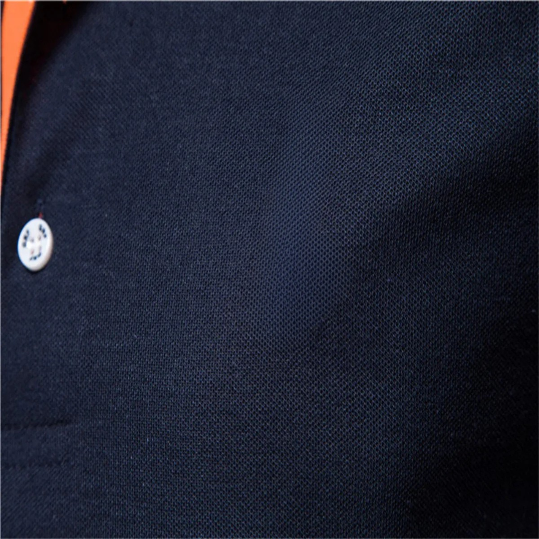 Men's Contrast Lined Polo Shirt