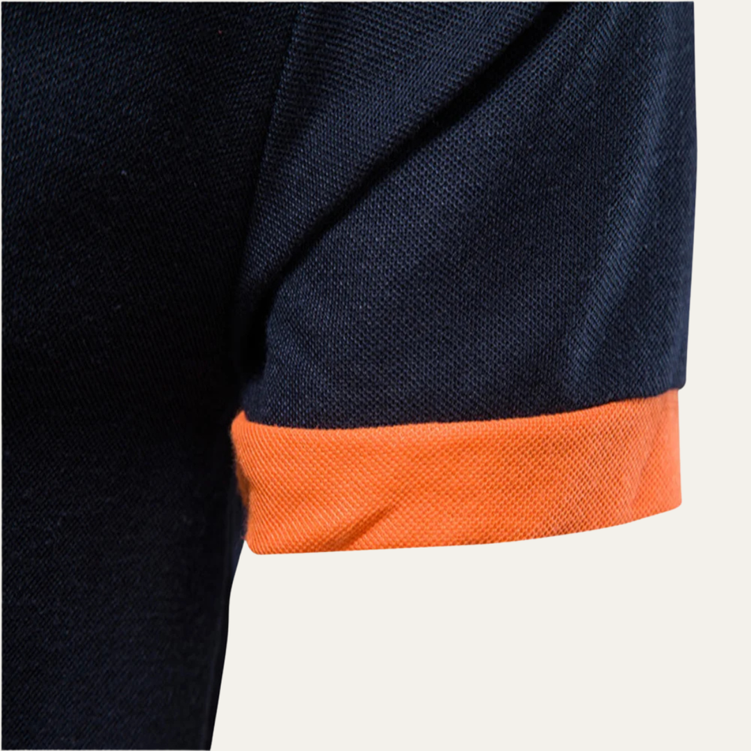 Men's Contrast Lined Polo Shirt