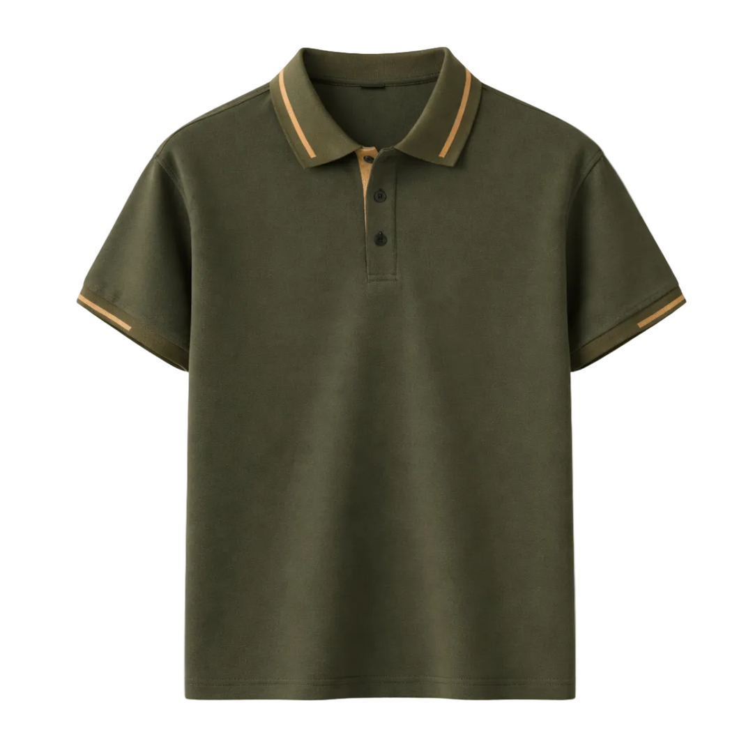 Men's Contrast Tipped Polo Shirt