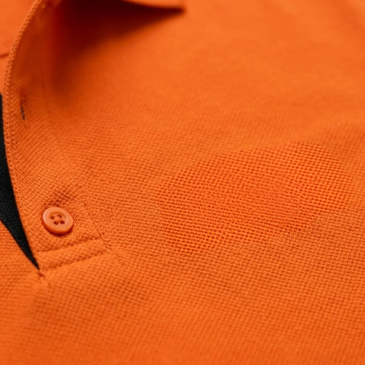 Men's Contrast Trim Short Sleeve Polo Shirt