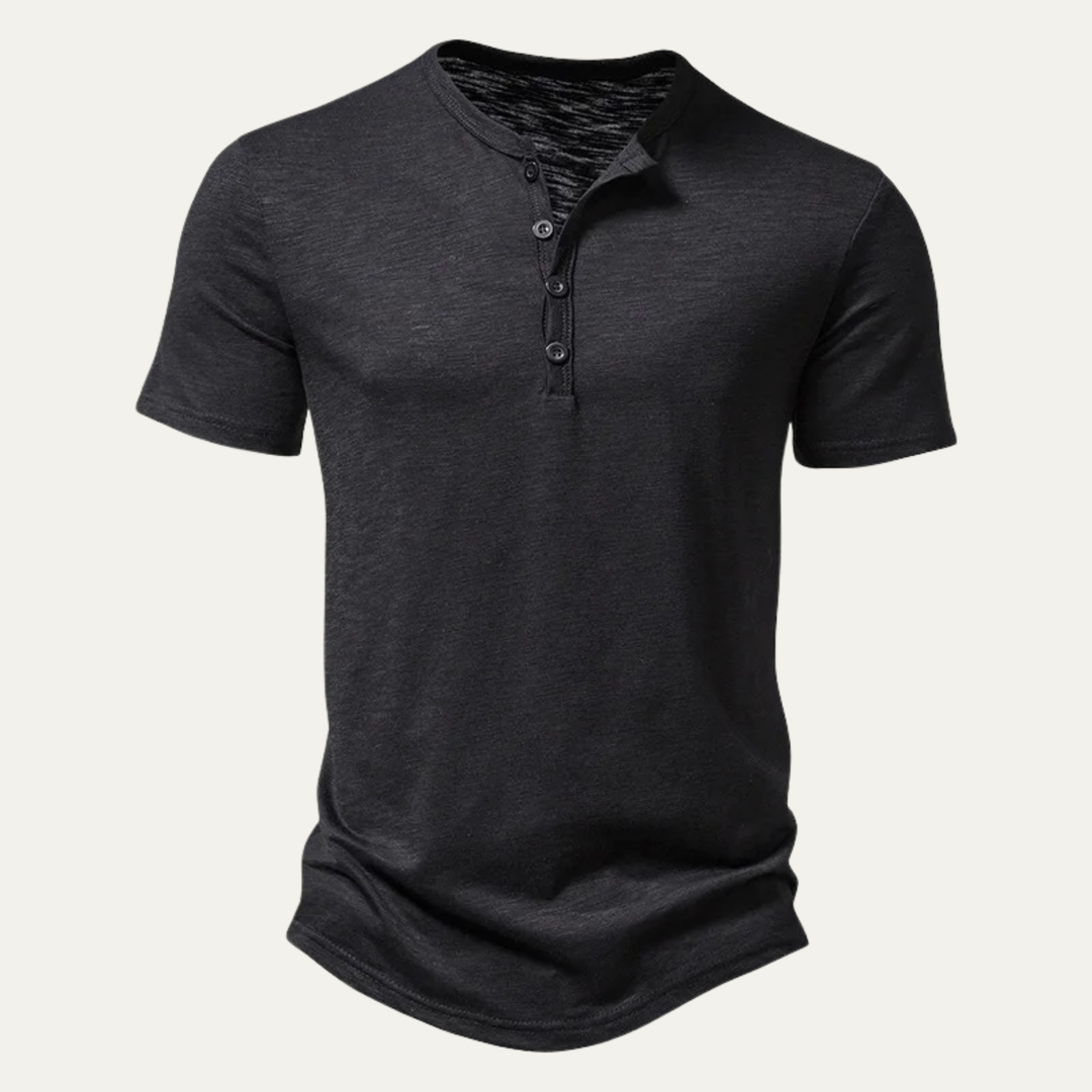 Men's Henley Short Sleeve T-Shirt