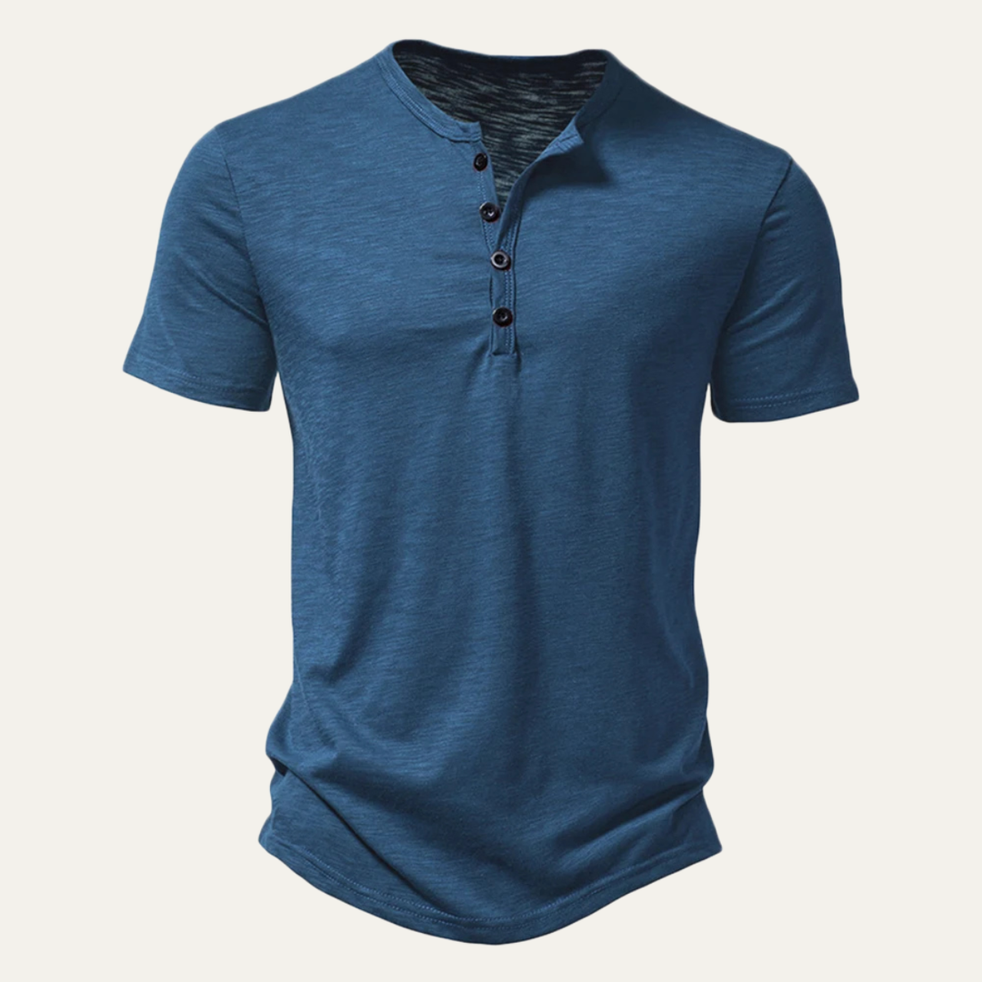 Men's Henley Short Sleeve T-Shirt