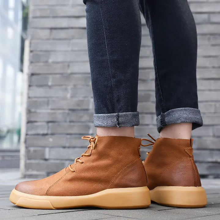 Men's Lace-Up Chukka Boots with Chunky Sole