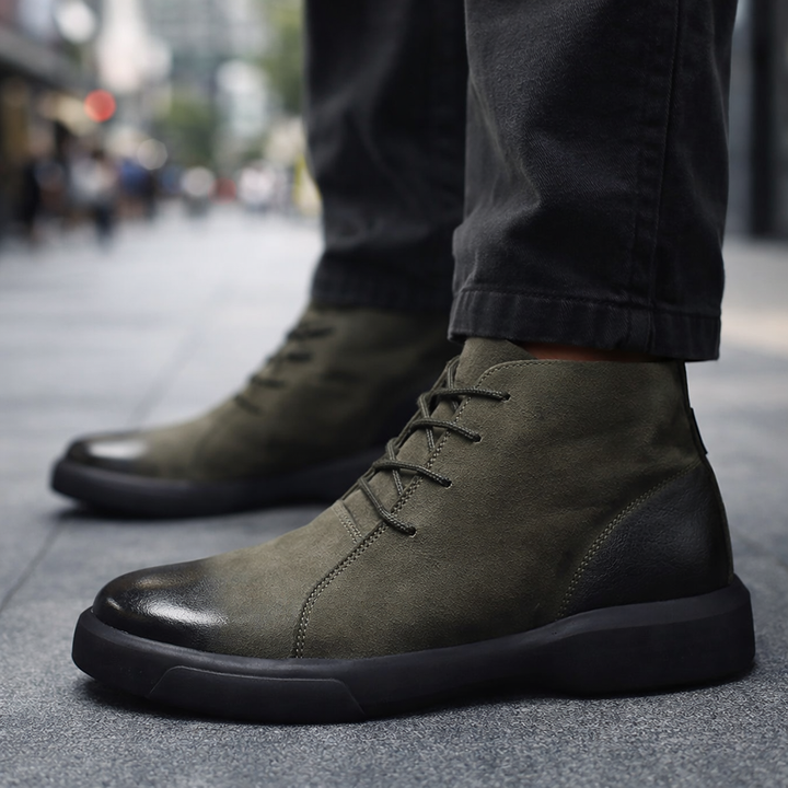 Men's Lace-Up Chukka Boots with Chunky Sole