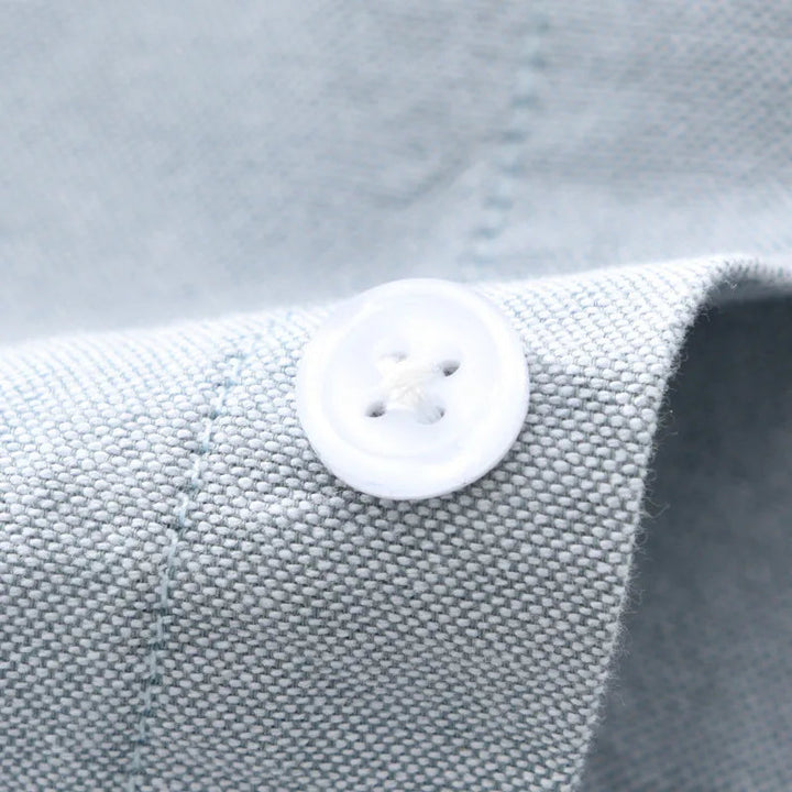 Men’s Long Sleeve Button-Up Shirt with Horizontal Stripe