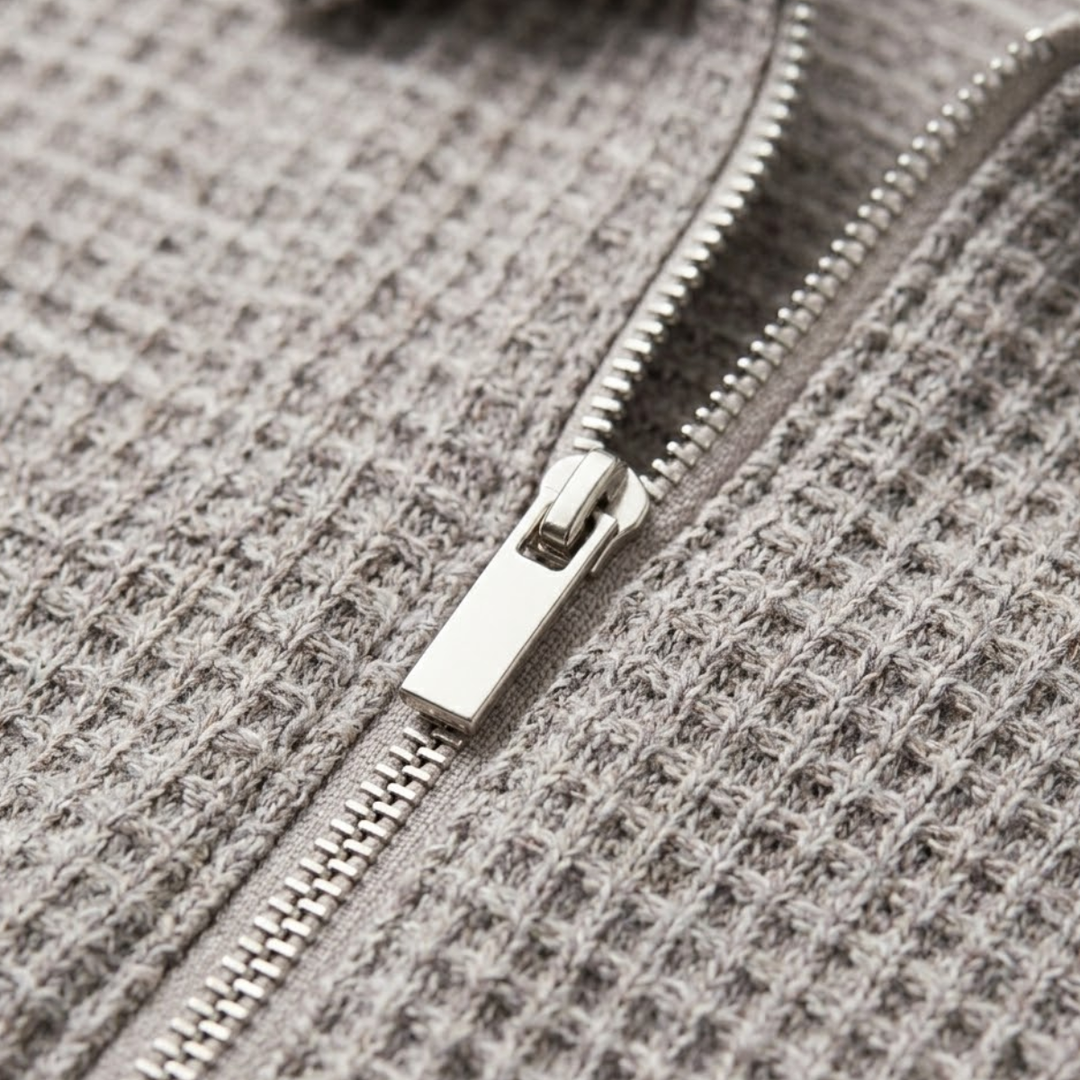 Men's Marled Half-Zip Polo Shirt