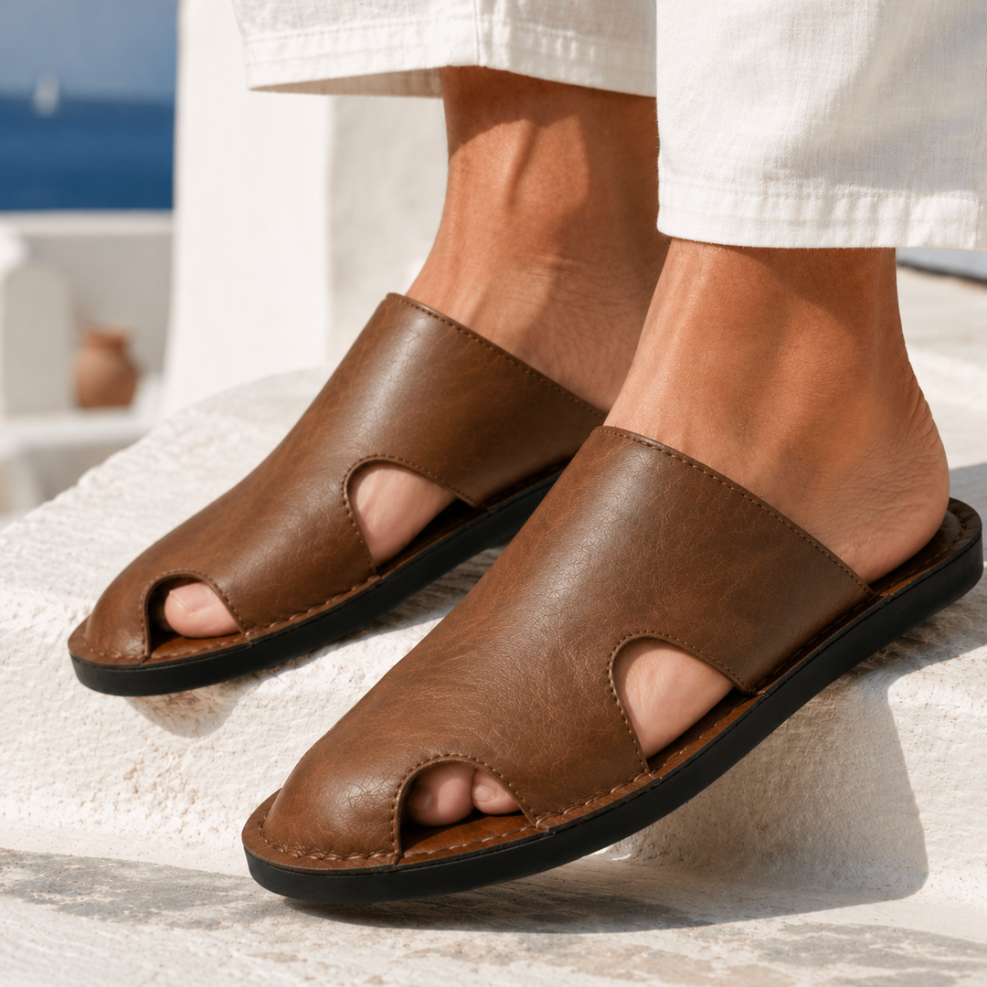 Men's Open-Side Cut Slide Sandals