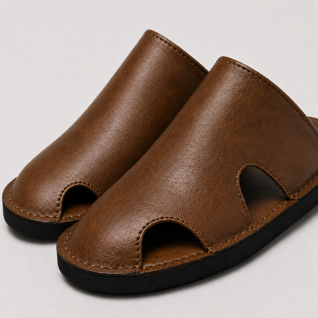 Men's Open-Side Cut Slide Sandals