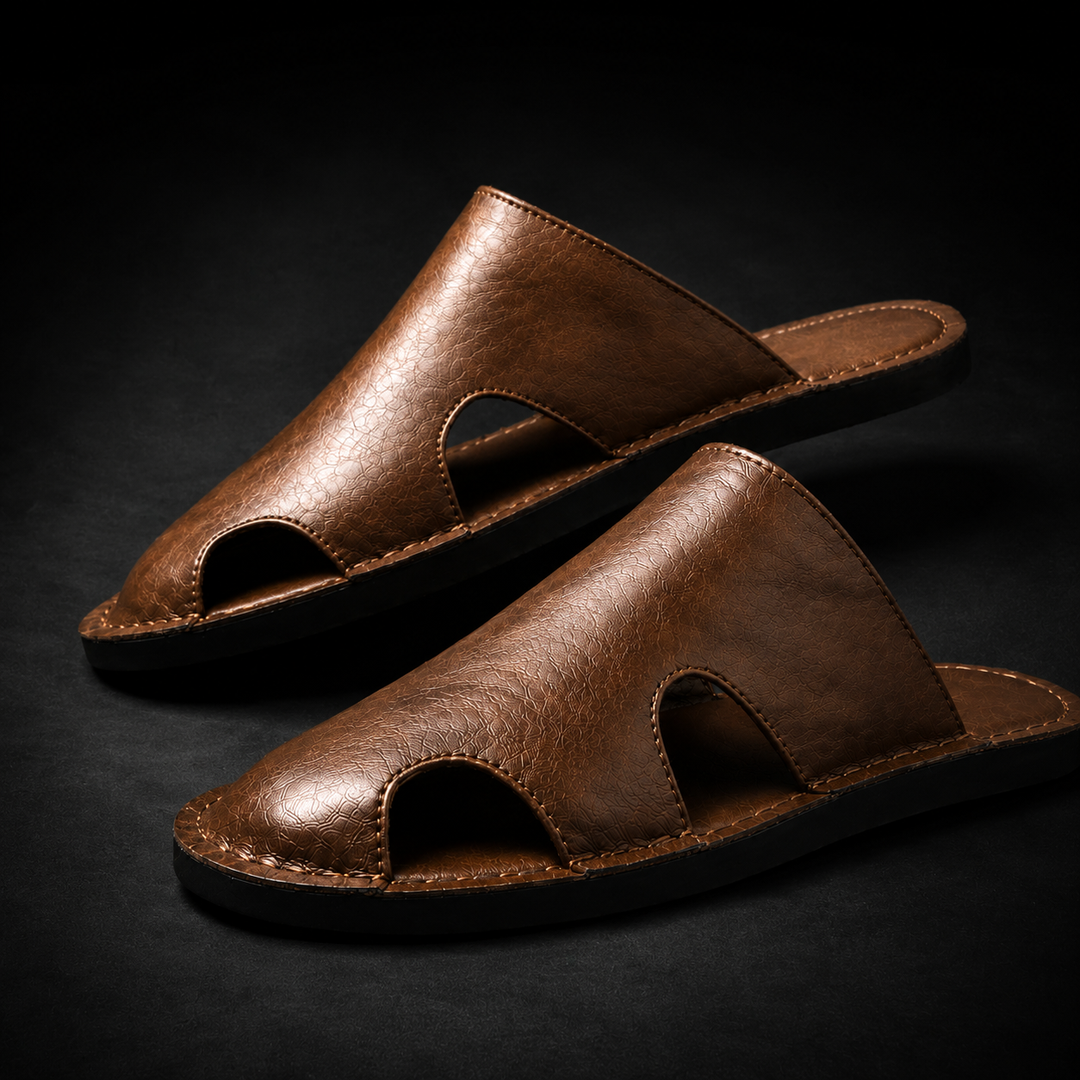 Men's Open-Side Cut Slide Sandals