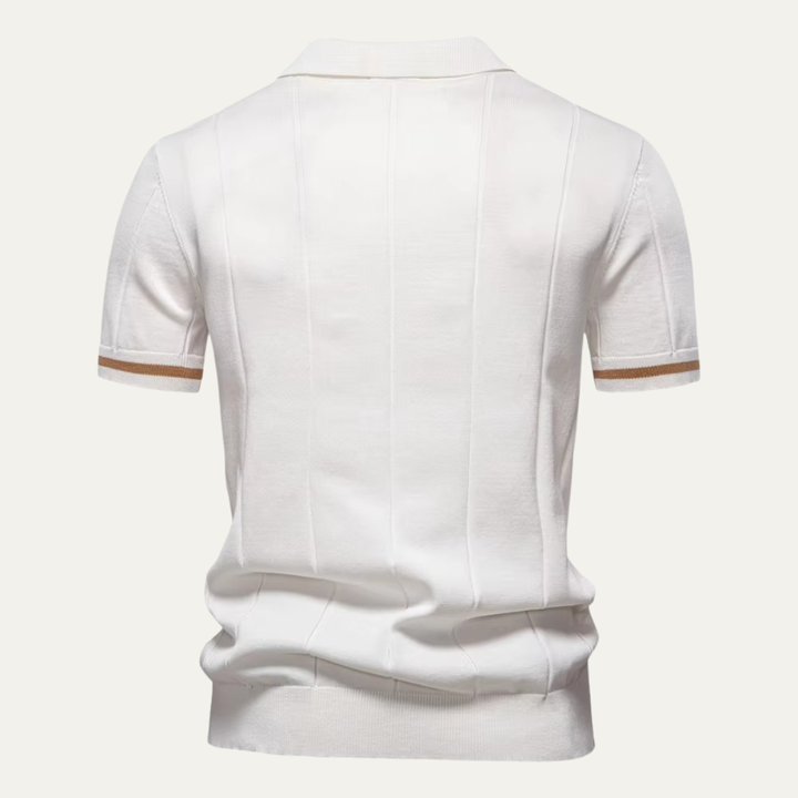 Men's Quarter-Zip Knit Polo Shirt