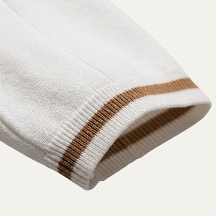 Men's Quarter-Zip Knit Polo Shirt