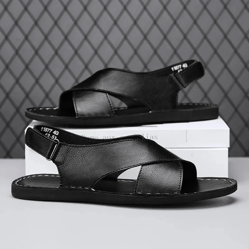 Men’s Sandals with Slingback Strap and Cushioned Sole