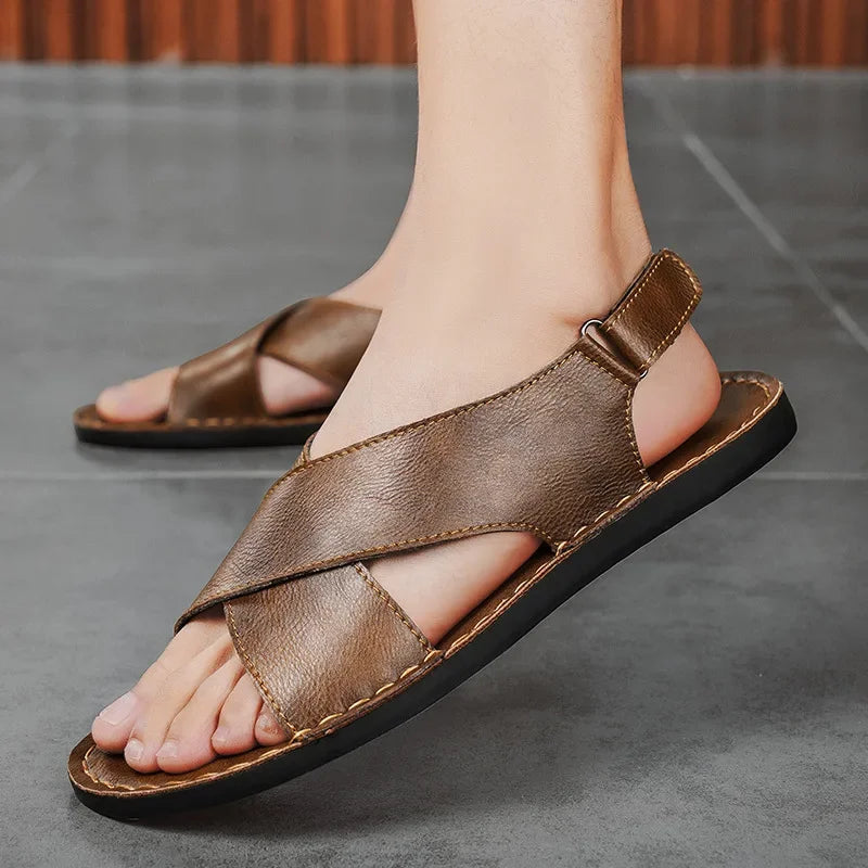 Men’s Sandals with Slingback Strap and Cushioned Sole