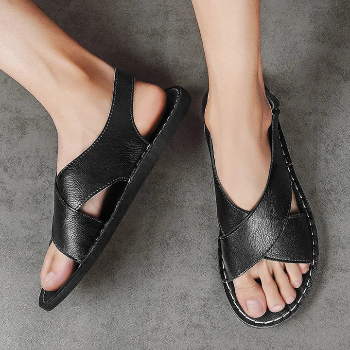 Men’s Sandals with Slingback Strap and Cushioned Sole