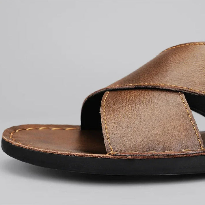 Men’s Sandals with Slingback Strap and Cushioned Sole