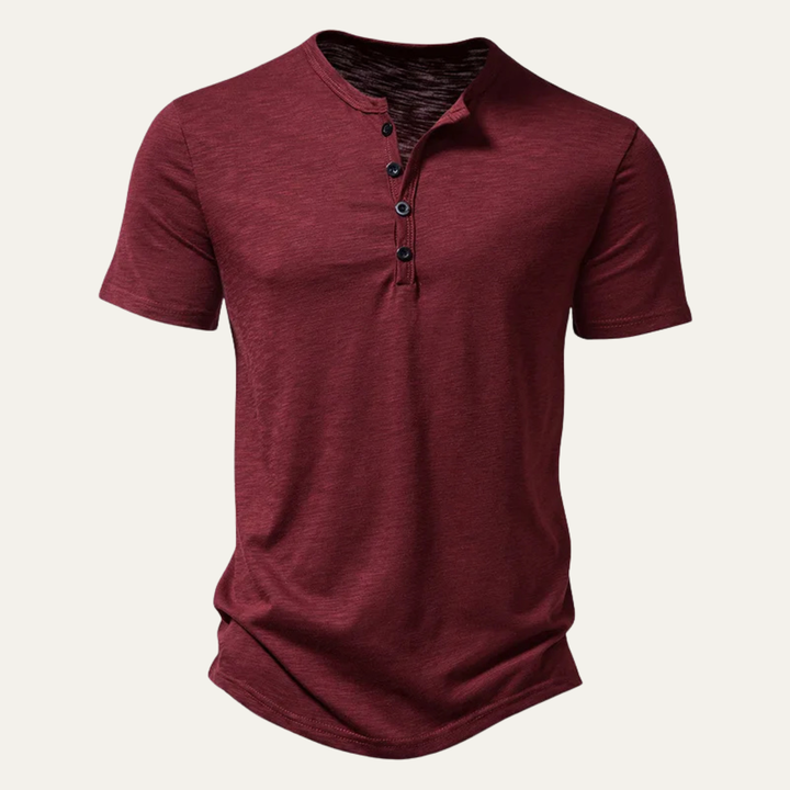 Men's Short Sleeve Henley T-Shirt