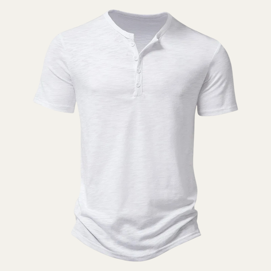 Men's Short Sleeve Henley T-Shirt