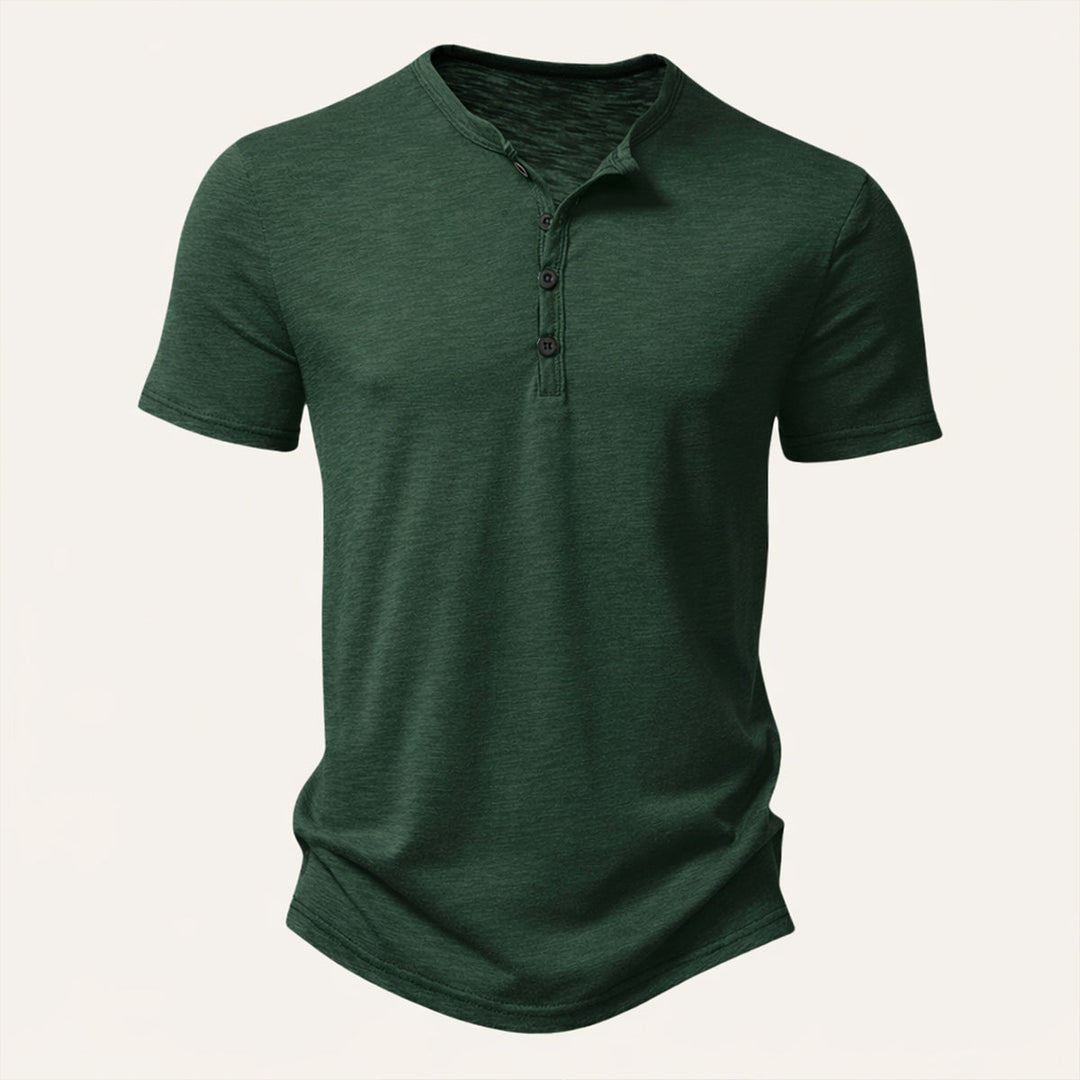 Men's Short Sleeve Henley T-Shirt
