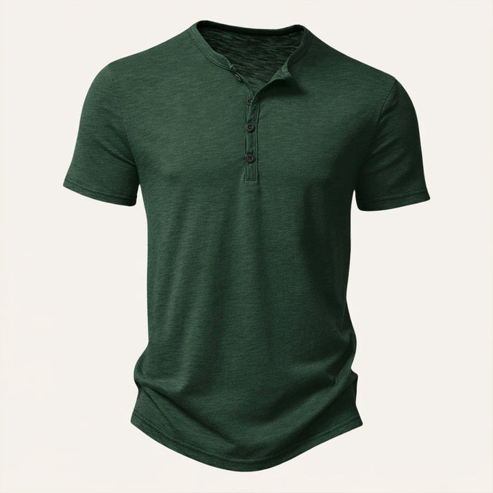 Men's Short Sleeve Henley T-Shirt