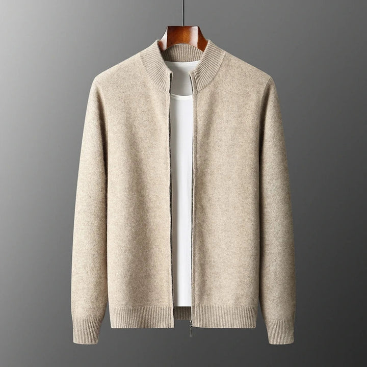 Men’s Stand-Collar Zip Cardigan