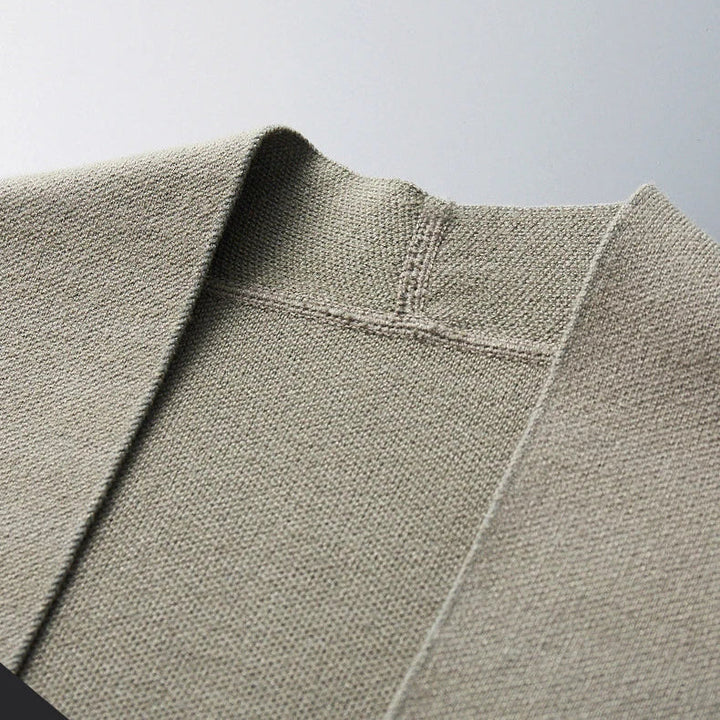 Men’s Stripe-Sleeve Button-Front Knit Cardigan