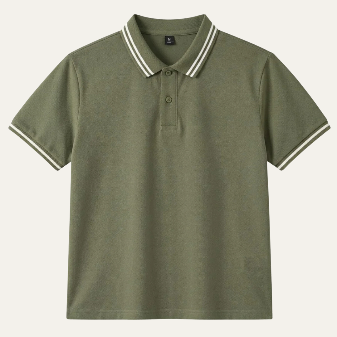 Men's Twin-Tipped Short Sleeve Polo Shirt