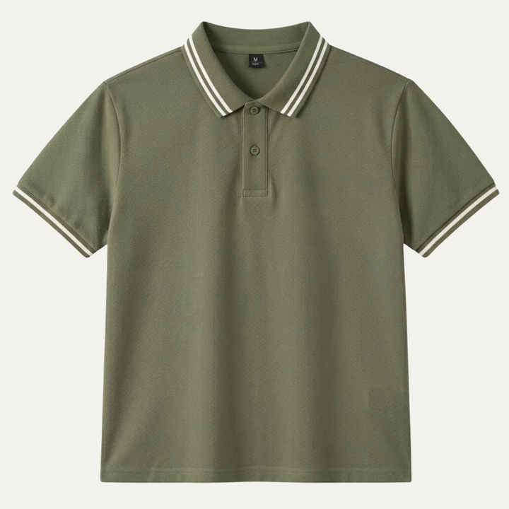 Men's Twin-Tipped Short Sleeve Polo Shirt