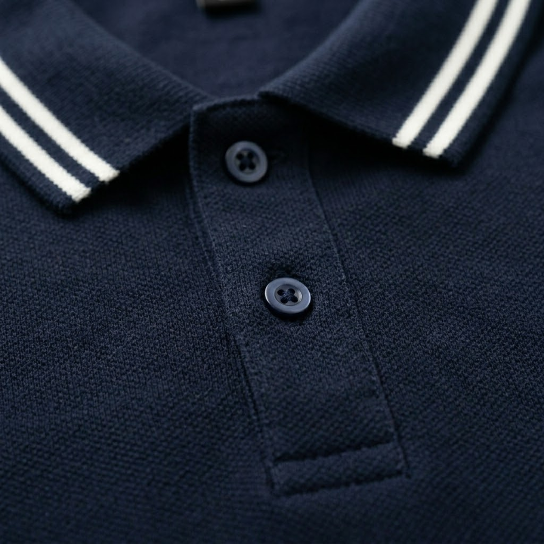 Men's Twin-Tipped Short Sleeve Polo Shirt