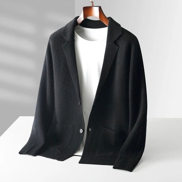 Men’s Two-Button Notch-Lapel Cardigan