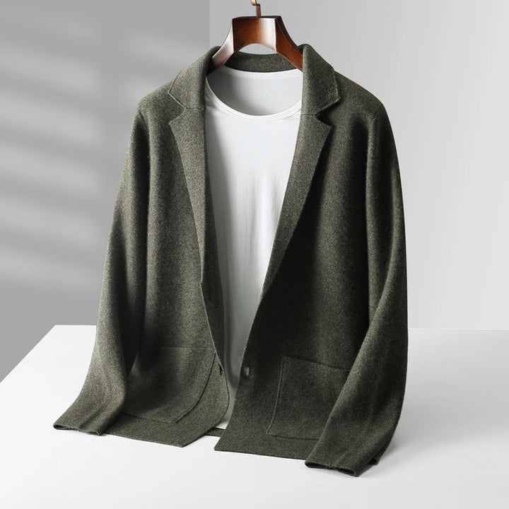 Men’s Two-Button Notch-Lapel Cardigan
