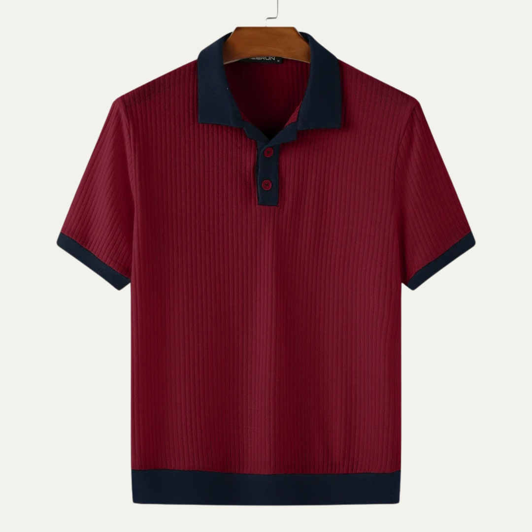 Men's Two-Tone Polo Shirt