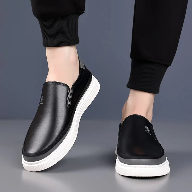 Men's Two-Tone Slip-On Sneakers