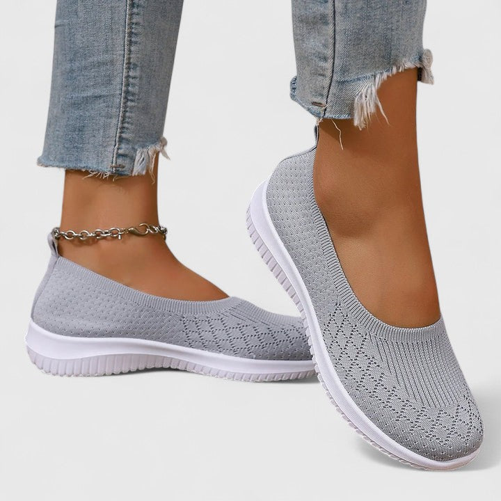 Women's Knit Slip-On Sneakers with Stretch Upper