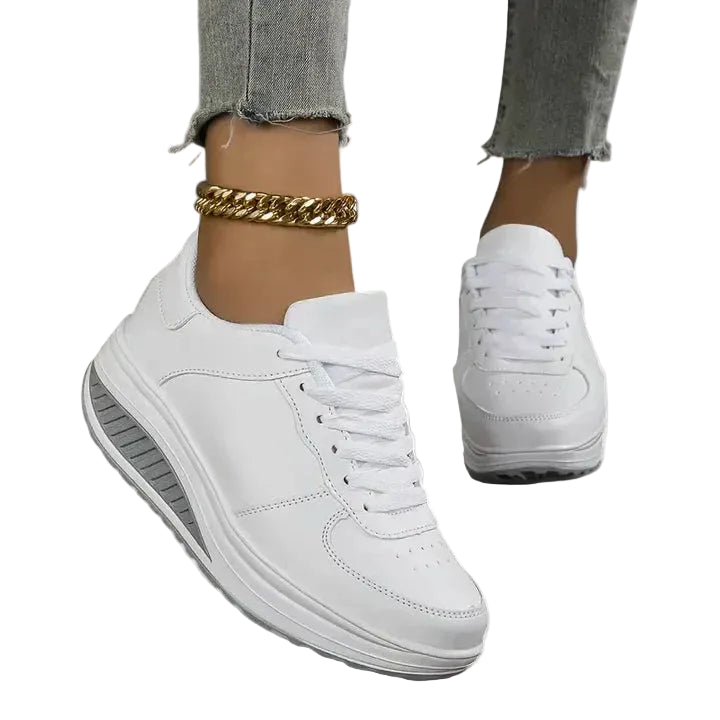 Women's Platform Lace-Up Sneakers