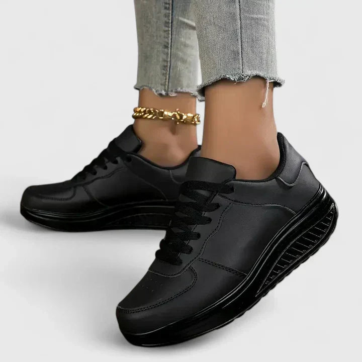 Women's Platform Lace-Up Sneakers