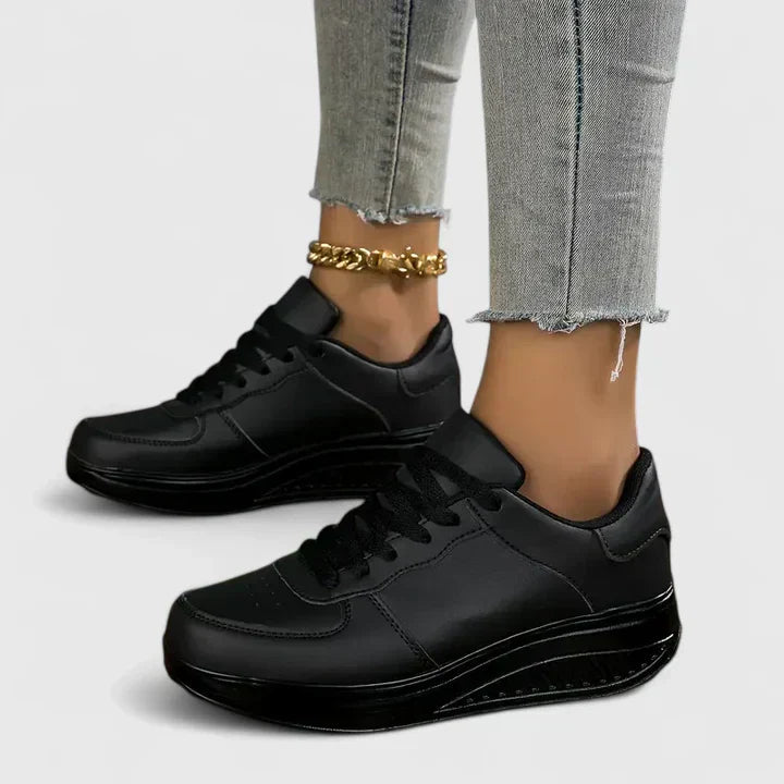 Women's Platform Lace-Up Sneakers