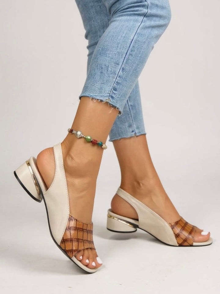 Women's Two-Tone Slingback Heels