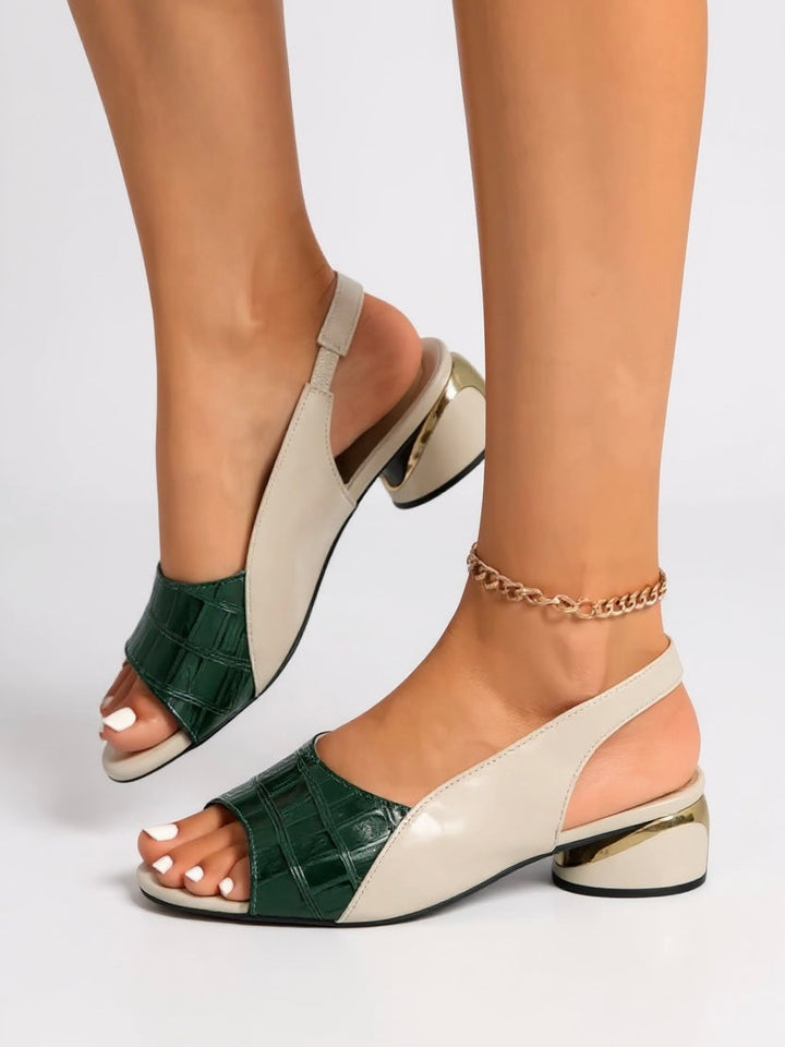 Women's Two-Tone Slingback Heels
