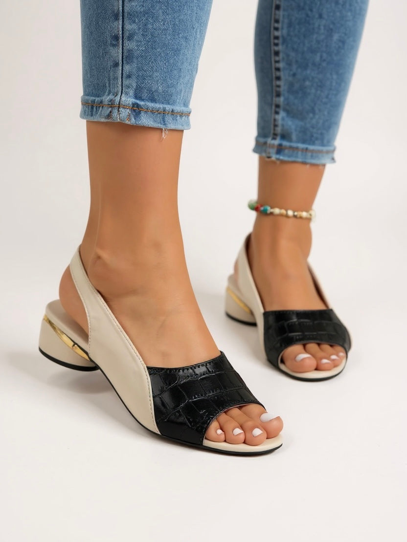Women's Two-Tone Slingback Heels